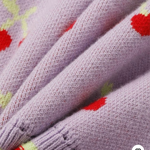 Cider Purple Cherry print Tank Top - Picture 3 of 6